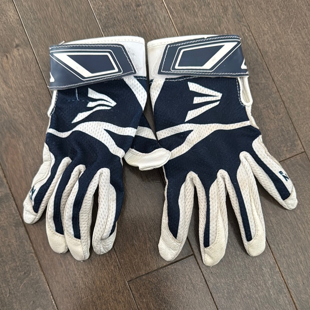 Easton Dark Blue and White Baseball Gloves